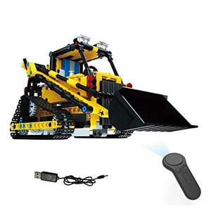BRICOLAGE Assembler Télécommande Pelle Camion 2.4G RC Brique <span class=keywords><strong>De</strong></span> Construction Camion Jouets Cadeau Camion <span class=keywords><strong>de</strong></span> Construction - Product Image 4