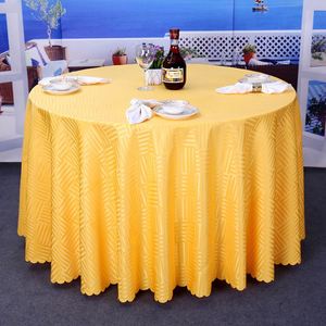 All'ingrosso di lusso Jacquard 132 tovaglie rotonde ricamate motivo floreale fatto a mano per uso domestico per matrimoni - Product Image 4