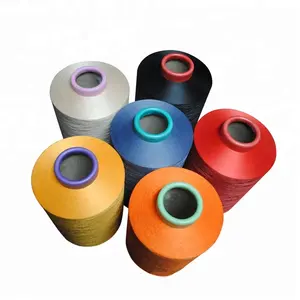 Hot DTY polyester filament yarn 75d/72f/2 sd one heat box high-elastic zhongli thread