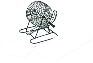 Jaula de bingo metálica de 6 pulgadas, juego de bingo de plástico, máquina de bingo para juegos de bebida sin vasos de chupito, lotería - Product Image 6
