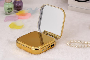 Regalo de la promoción cosmético compone el espejo banco de la energía <span class=keywords><strong>10400</strong></span> mAH - Product Image 1