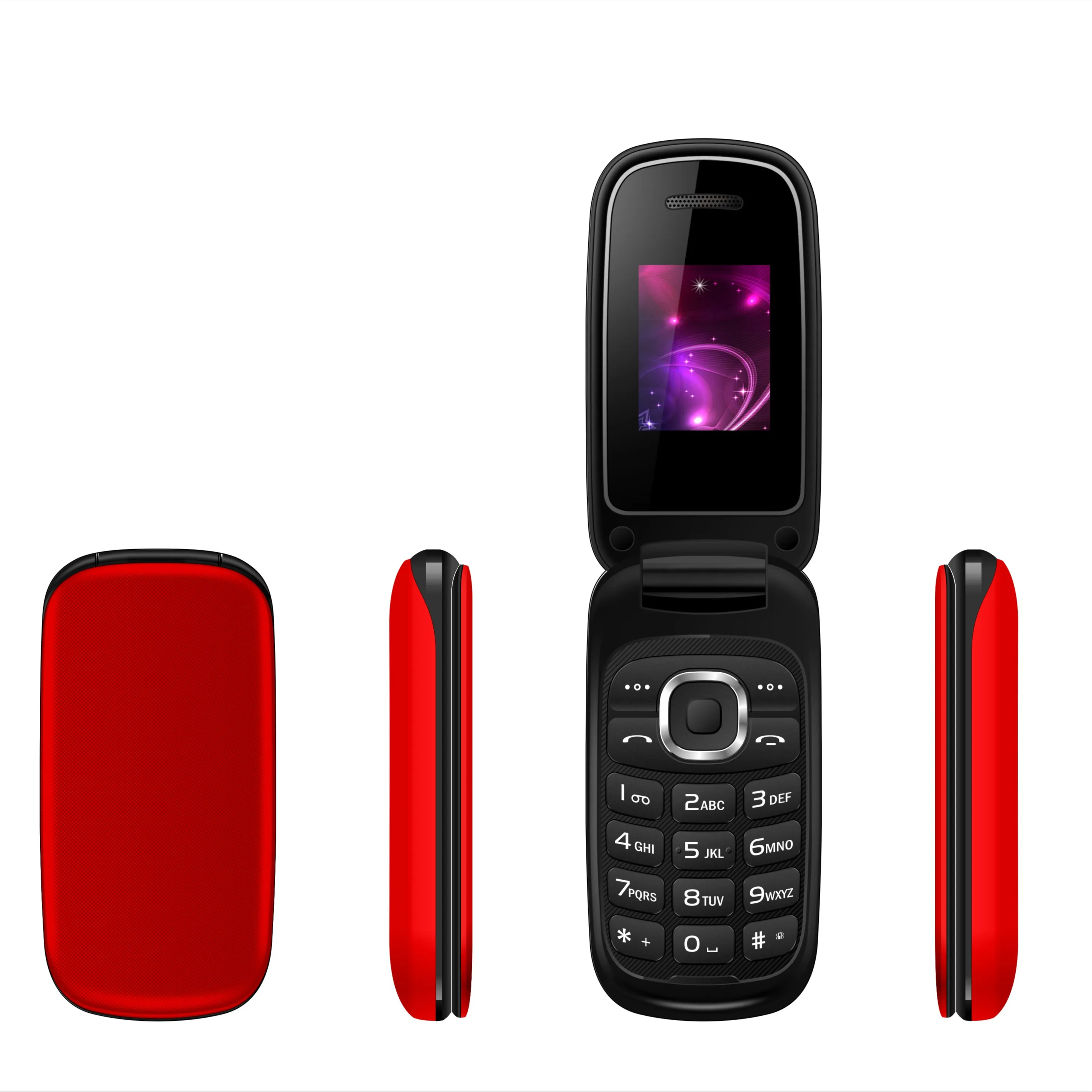 Flip Phone 1.77 inch GSM Dual SIM Card MP3 MP4 Camera Unlocked Cell Phone