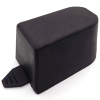 Aenuine Boîte de verrouillage à combinaison à 10 chiffres de sécurité portable noire Boîte de verrouillage à clé à bouton-poussoir étanche avec code en alliage Zine