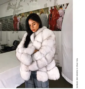 Top quality best price winter ladies real fox fur coat made in China