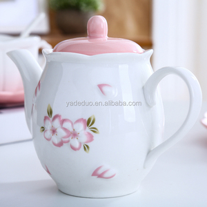 Teiera in ceramica floreale da 550ml vaso di latte in <span class=keywords><strong>porcellana</strong></span> Set di vasetti per fiori - Product Image 2