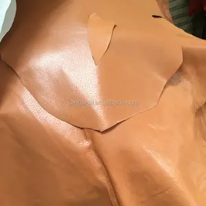 Dark Beige Waxing Babi Di Bawah Split Mengkilap Kulit untuk Sepatu Insole