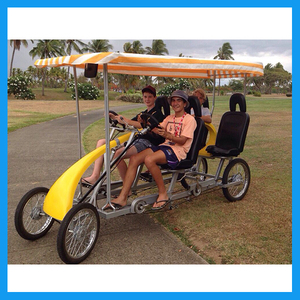 Conjunto <span class=keywords><strong>de</strong></span> cuatro Ruedas Playa Doble <span class=keywords><strong>4</strong></span> Persona Surrey Bicicleta con Asiento <span class=keywords><strong>de</strong></span> Bebé - Product Image 5