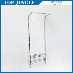 Perchero cromado con diseño de base redonda con 6 ganchos - Product Image 5