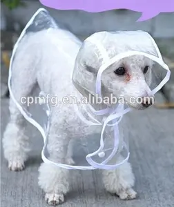 Alta calidad EVA transparente ropa para perros accesorios para mascotas perro impermeable