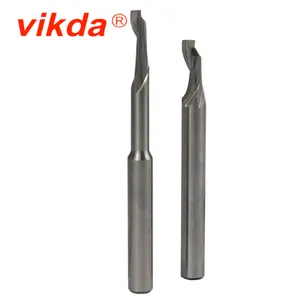 Vikda-Fresa de aluminio, fresa de una flauta con longitud estándar