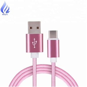 Top vente câble <span class=keywords><strong>USB</strong></span> Type C tressé en Nylon 2M/6FT 3A câble de données de connecteur en métal de charge rapide Compatible pour <span class=keywords><strong>Samsung</strong></span> <span class=keywords><strong>S8</strong></span>/<span class=keywords><strong>S8</strong></span> + Google - Product Image 1