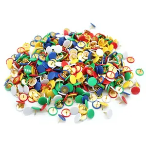 Campioni gratuiti prodotti puntine per il pollice multicolori puntine colorate cancelleria tipi di puntine per il pollice