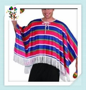 Costume de fête <span class=keywords><strong>Gringo</strong></span> Bandit, déguisement, sombrero, ponchos mexicains HPC-0515 - Product Image 4