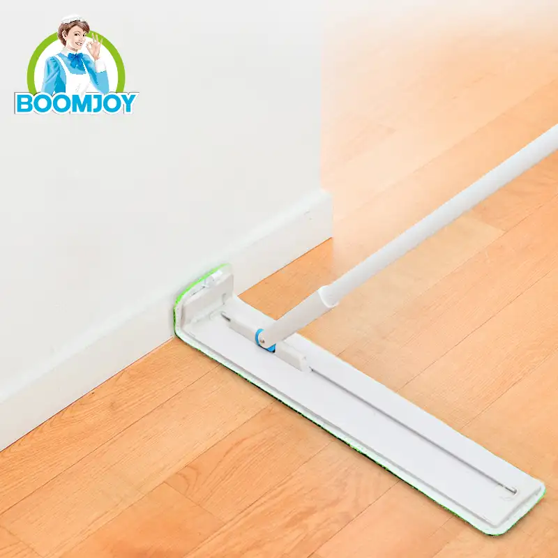BOOMJOY Original Inventor 360 Swivel Slide Flat Floor Cleaner Cheaper IndustrialとHomeとMop 2 Microfiber Heads