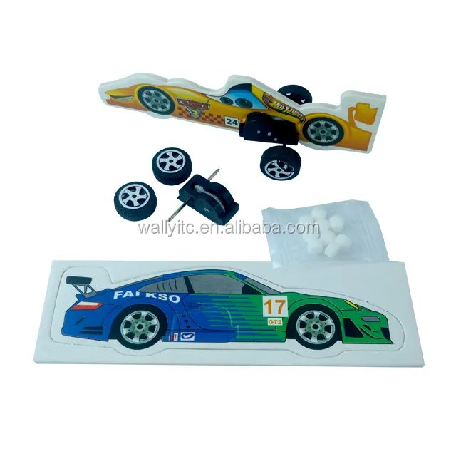 서프라이즈 백 DIY 3D Racing Car Candy Toy