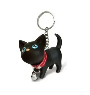 Rishun Leuke 3D Cartoon Siliconen Hond Kat Sleutelhangers