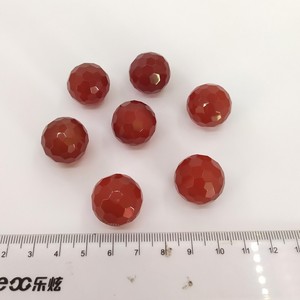 Natuurlijke Edelsteen Rode Agaat Zonder Gaten Ball Facet Kralen Carneool Spacer Losse Kralen Craft Diy Sieraden - Product Image 5
