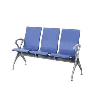 3 座无折叠新设计 PU 候车椅公共机场候车椅医院候车椅等待沙发