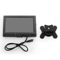 Pantalla LCD TFT a Color de 7 Pulgadas con 2 Entradas de Video, Monitor de Visión Trasera para Automóvil