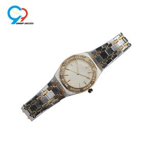 Montre douce pour hommes, en argent mélangé, plaqué or, avec vis, style japonais, Miyota, nouveau