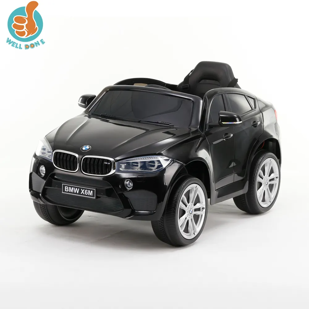 Mobil Remote Control Bayi Berlisensi BMW X6M 1 Kursi 12V Elektrik