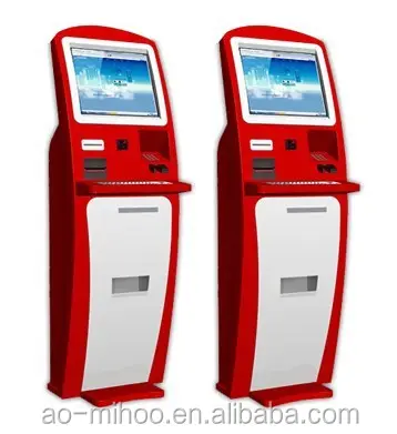Kiosque de paiement automatique de 17 "19", livraison gratuite, service automatique, pour payer les billets, lecteur de cartes, Terminal de paiement