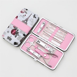 MS-016-2 Wholesale <strong>Manicure</strong> Set Nail Clippers Set Stainless Steel Personal <strong>Manicure</strong> Pedicure Travel Grooming <strong>Kit</strong> 12 in 1 - Product Image 5