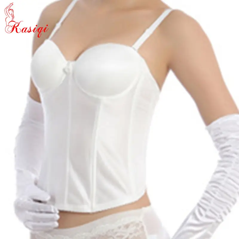 Instyles mulheres apertado espartilho branco Spaghetti Strap cintura reduzindo corset colete cintura emagrecimento espartilho