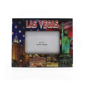 Las Vegas nguyên liệu MDF hình ảnh khung ảnh cho món quà lưu niệm