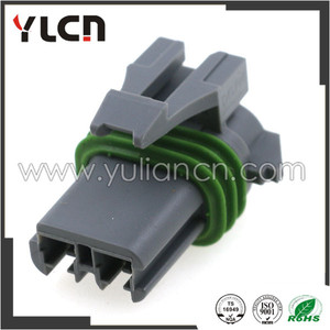 2 <span class=keywords><strong>p</strong></span> agua alambre eléctrico enchufe conector con anillo verde a prueba de agua de plástico - Product Image 5