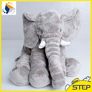 53*45 cm Gris Almohada Animal <span class=keywords><strong>de</strong></span> Peluche <span class=keywords><strong>de</strong></span> Elefante <span class=keywords><strong>de</strong></span> Peluche Juguetes Del Bebé Juguetes <span class=keywords><strong>de</strong></span> Peluche Decoración Del Hogar - Product Image 1