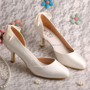 2023 <span class=keywords><strong>scarpe</strong></span> in tessuto Beige da <span class=keywords><strong>donna</strong></span> con <span class=keywords><strong>tacco</strong></span> <span class=keywords><strong>medio</strong></span> - Product Image 1