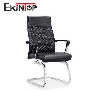Girevole nero usato di cuoio industriale slitta rocker vip plastica reclinabile cromo sedia da ufficio - Product Image 3