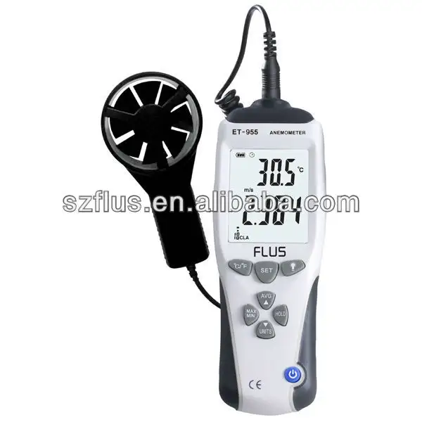 ET-955 Portable Air Speed Wind Vane Measuring Digital Mini Anemometer