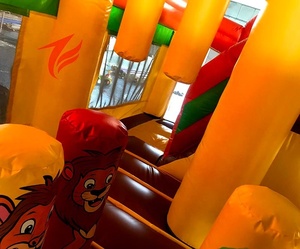 Giant Lion <span class=keywords><strong>King</strong></span> Bouncer Nhà Lâu Đài <span class=keywords><strong>Bouncy</strong></span> Inflatable Với Slide - Product Image 5