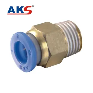 China supplier high quality pneumatic one touch fitting pc brass copper fittings