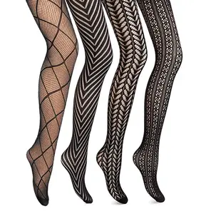 Medias de rejilla, pantimedias de encaje para mujer, medias de encaje, tallas grandes - Product Image 1
