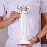 Petit pilier romain en résine de style grec antique pour la décoration intérieure