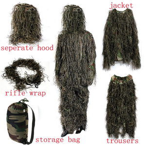 Traje Ghillie selva camuflaje caza Ghillie suit set Woodland aves Sniper Ghillie traje - Product Image 4