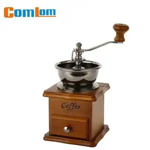 CL1B-D02W-B Comlom Gỗ Của Nhãn Hiệu Cà Phê Nhà Máy Đứng Bowl Cổ Tay Hoạt Động Máy Xay Cà Phê