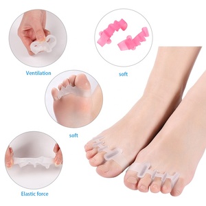 JOHN Sports Comfort Séparateur d'orteils unisexe en gel à quatre trous, semelles intérieures en silicone souple, protection des pieds pour soulagement du hallux valgus - Product Image 3