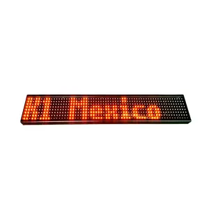 Customized city bus route stop announcement systems rolling text digital signage LED panel board display