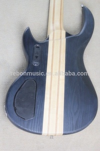 Weifang rebon 5 corda al collo attraverso il corpo basso elettrico <span class=keywords><strong>chitarra</strong></span> in raso nero finitura colore - Product Image 4