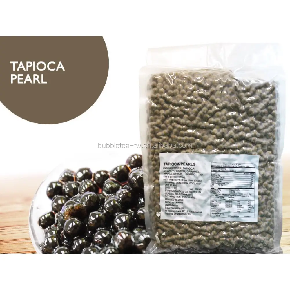 Thé À Bulles de Taiwan Popping Tapioca Perles Noires fournitures de thé à bulles