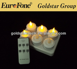 Venta al por mayor sin humo RGB recargable ligero de la vela LED - 6 unids/set - Product Image 1