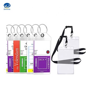 Etiquetas de PVC impermeables para equipaje de crucero, soportes de insignia de identificación con cordones de alambre, de princesa Carnival, <span class=keywords><strong>Costa</strong></span> Holland - Product Image 1