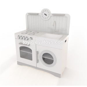 La venta caliente Promotiona finge la cocina de madera de los cabritos del juego para divertida W10C333 - Product Image 3