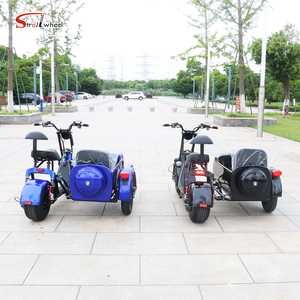 Scooter électrique Europe Citycoco 2000W, <span class=keywords><strong>moto</strong></span> électrique à 3 roues, 1500W 60V 12Ah avec side-car - Product Image 1