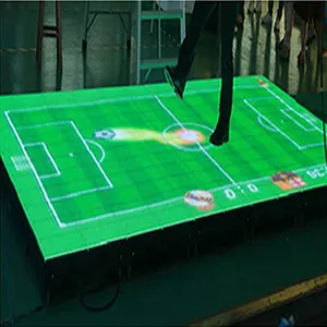 Good quality P10 support big weight full color interactive led dance floor