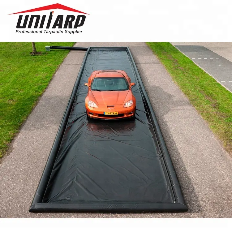 Waterproof Easy Wash Black Floor Guard Mats,Pvc Floor Garage Mat Car Wash Containment Mat